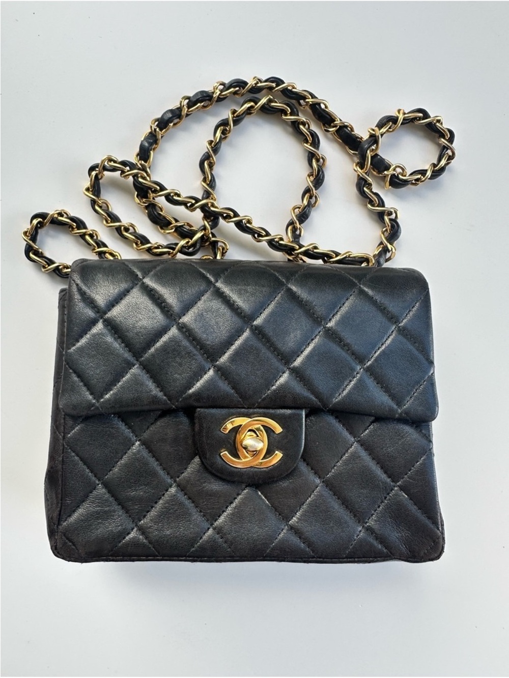 CHANEL Black Quilted Leather Crossbody Bag with Gold Hardware - Picture 2 of 14